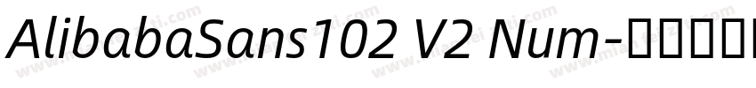 AlibabaSans102 V2 Num字体转换